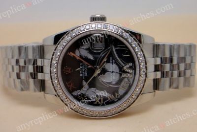 ROLEX DATEJUST SPECIAL EDITION SS WATCH BLACK FACE